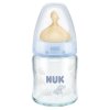 NUK耐高温120ml宽口玻璃彩色奶瓶(带初生型乳胶中圆孔奶嘴).