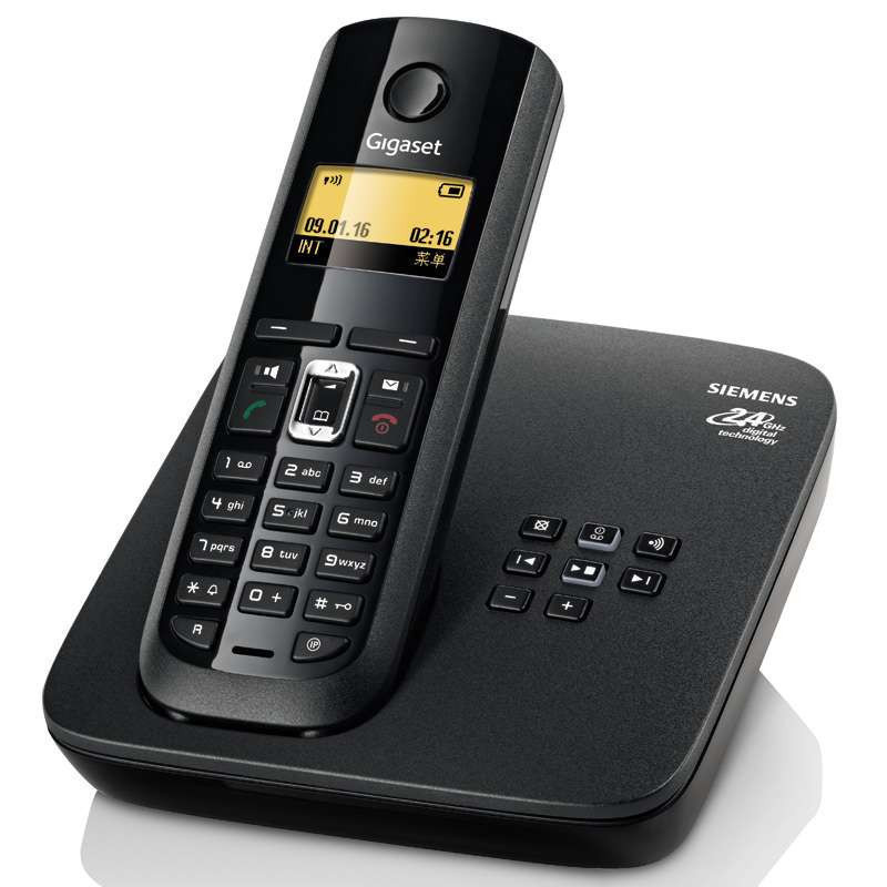 集怡嘉(Gigaset)电话机C585系统(绅士黑)