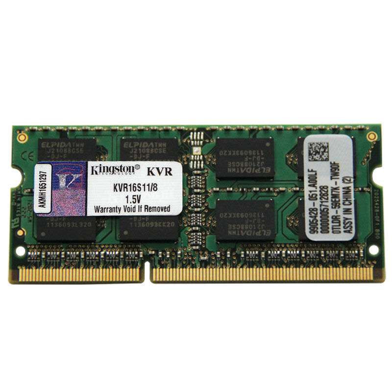 金士顿（kingston）8G DDR3 1600 笔记本内存条 标压 1.5V 兼容 1333