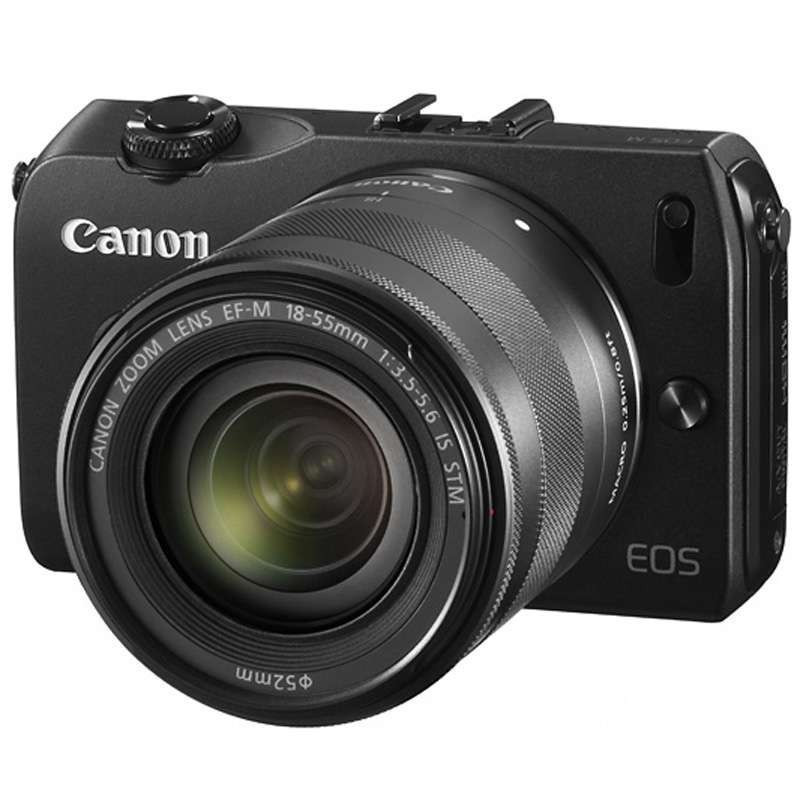 佳能(Canon) 数码微单相机 EOS M 镜头焦距18-55mm 黑