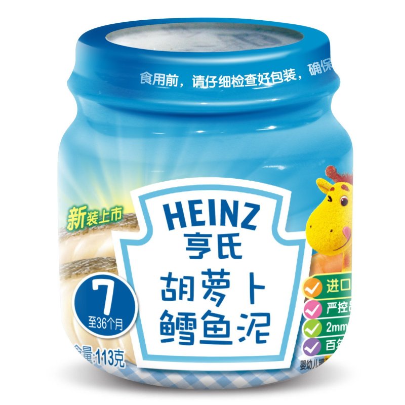 Heinz亨氏胡萝卜鳕鱼泥113g