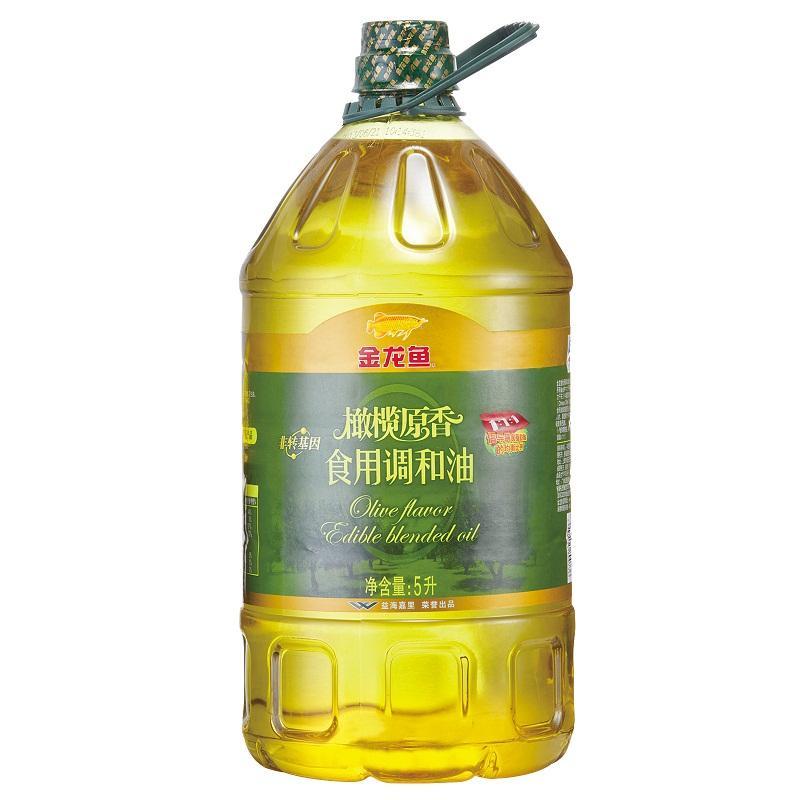 金龙鱼添加10%特级初榨橄榄油食用植物调和油 5L