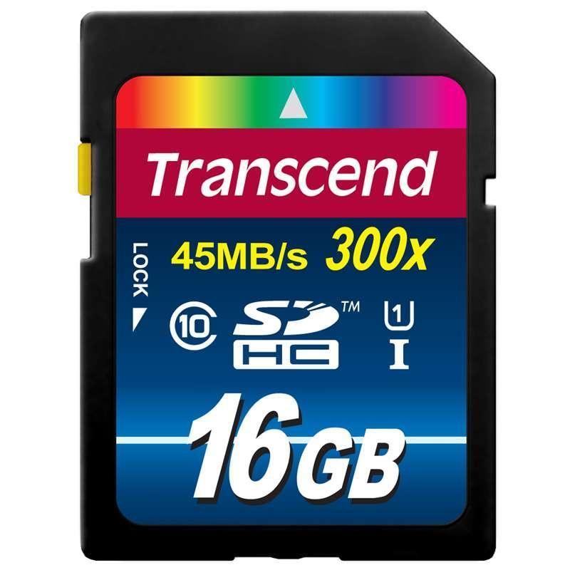 创见(Transcend)16G(UHS-I 300X)SDHC存储卡