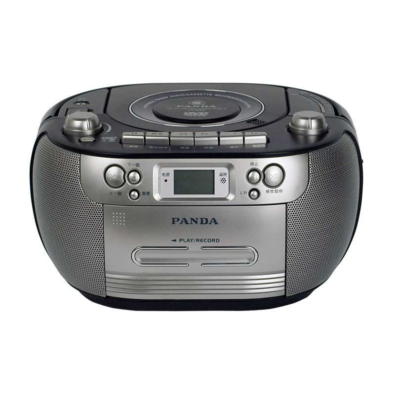 熊猫(PANDA) CD-800 便携式DVD播放机磁带收录机MP3播放器收录CD胎教机收音机USB音响（黑色）
