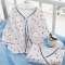 皮偌乔 缤纷世界系列婴儿衣服纯棉加厚对襟内衣套装BA882-144W 白色 2-3岁/100CM