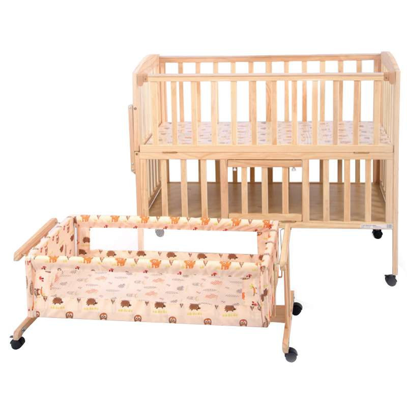 贝贝乐园木床MC169高级木制童床 婴儿床