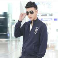 幸福时光百搭2014春装新款韩版开衫AK卫衣男