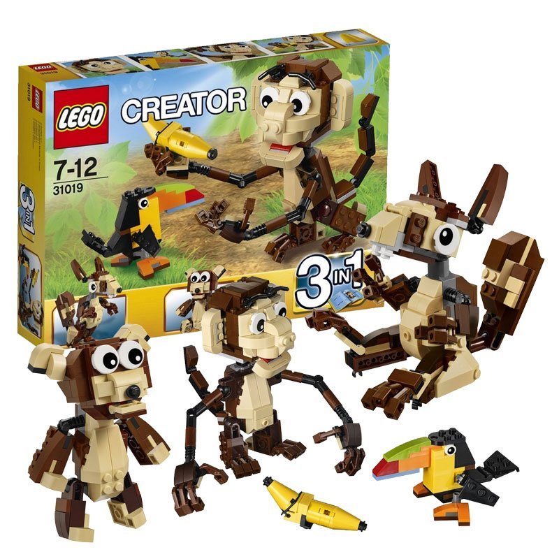 LEGO 乐高顽皮的猴子L31019 早教 积木 玩具