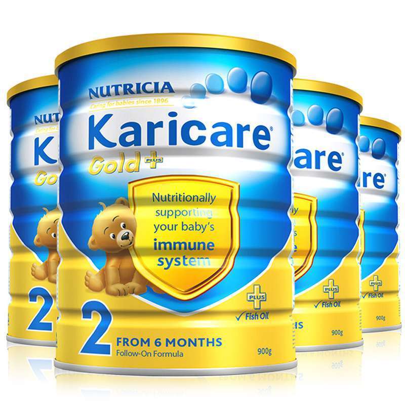 karicare可瑞佳 金装较大婴儿和幼儿配方奶粉 2段(900g*4优惠装 )(新西兰原装进口)