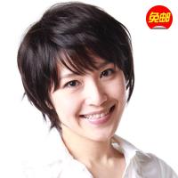 私女士短发中老年短v女士斜刘海金色套日本女生头发假发元气图片图片