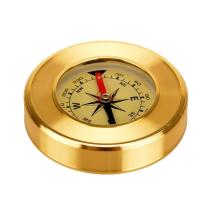 自行车骑行装备户外携带型高档金属镀金指南针