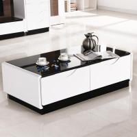 禾辰茶几钢化玻璃简约现代钢琴烤漆大小户型创