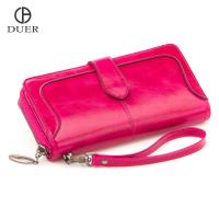 DUER 杜尔 牛皮女士女式女款钱包真皮长款大
