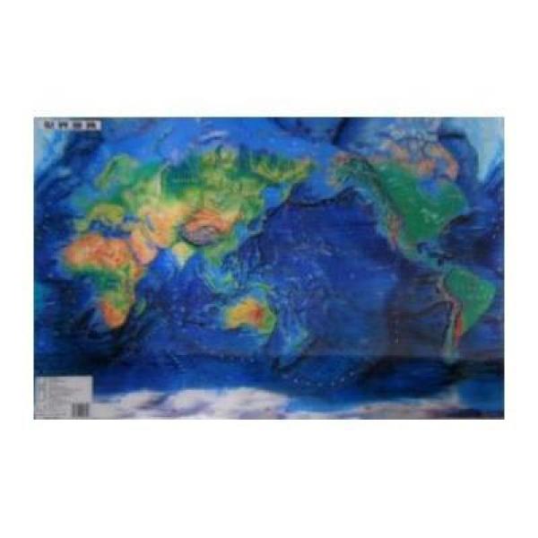 《1:55000000世界地势立体光栅图》星球地图