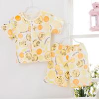 南极人宝宝空调服短袖短裤睡衣套装 婴儿夏季