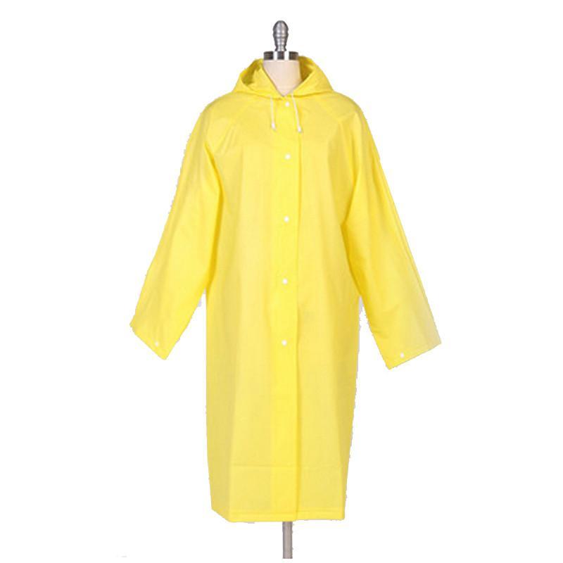 强迪可爱成人电动摩托车雨衣女加厚韩国时尚透明雨披长款连帽风衣 SD-056黄色薄款13丝