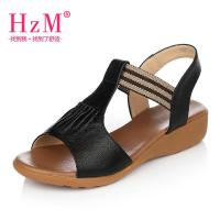 海之曼 舒适低跟凉鞋 sn6167 黑色 37码【报价