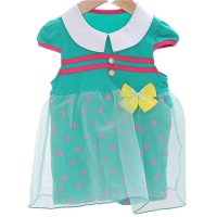 燕客 品牌新款童装 女童翻领时尚公主女裙 中小