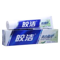 皎洁 亮白牙膏180g 强效去渍去黄美白含氟修复