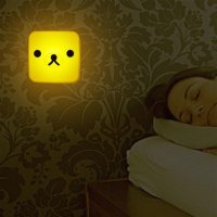 创意光控LED节能灯直插式卧室床头夜光灯卡通