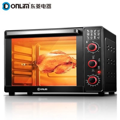 东菱(DonLim) TO8001B 六核电烤箱 多功能 33L烤箱 黑色