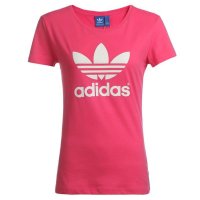 Adidas 三叶草 女装 短袖上衣 SPC AI9528 粉红