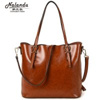 2015新款单肩包女牛皮大包 休闲女包时尚购物