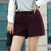 韩都衣舍韩版2015<em>秋装</em>新款女装纯色<em>松紧腰</em>休