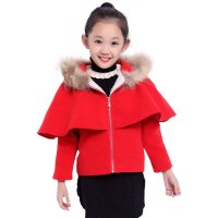 麦豆日记 <em>女款</em>中<em>大童春秋</em>款 时尚韩版呢子<em>外套</em>