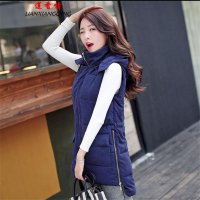 015冬季新款韩版时尚休闲修身羽绒<em>棉服马甲</em>女