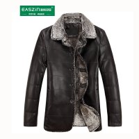 逸纯印品(EASZin)2014冬装新款皮衣男士加厚
