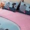 晶丽莱家纺 全棉四件套 纯棉床上用品床单被罩儿童卡通4件套A 1.8m（6英尺）床 爱花紫