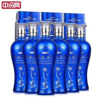 中汾网汾酒杏花村50度蓝色经典原浆475ml*6整