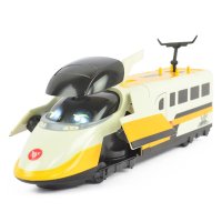 铁胆火车侠高铁侠变形火车合金玩具回力声光动