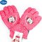 迪士尼米妮米奇女童男童儿童五指滑雪手套冬保暖加厚手套~00147 5-10岁 红色