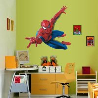 淘气郎 超大3D立体卡通创意墙贴贴画 蜘蛛侠