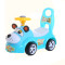 百邦卡通儿童扭扭车四轮宝宝滑行车溜溜车学步玩具童车可坐人带音乐1-2岁 黄色