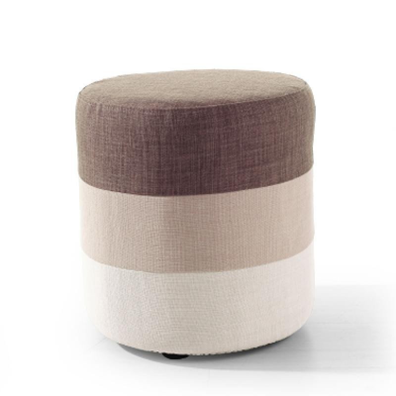 尚越 现代简约布艺可拆洗沙发实木换鞋凳梳妆创意小矮坐墩凳子 深浅咖啡色