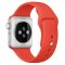 Apple Watch Sport 智能手表(42毫米银色铝金属表壳搭配橙色运动型表带 MLC42CH/A )