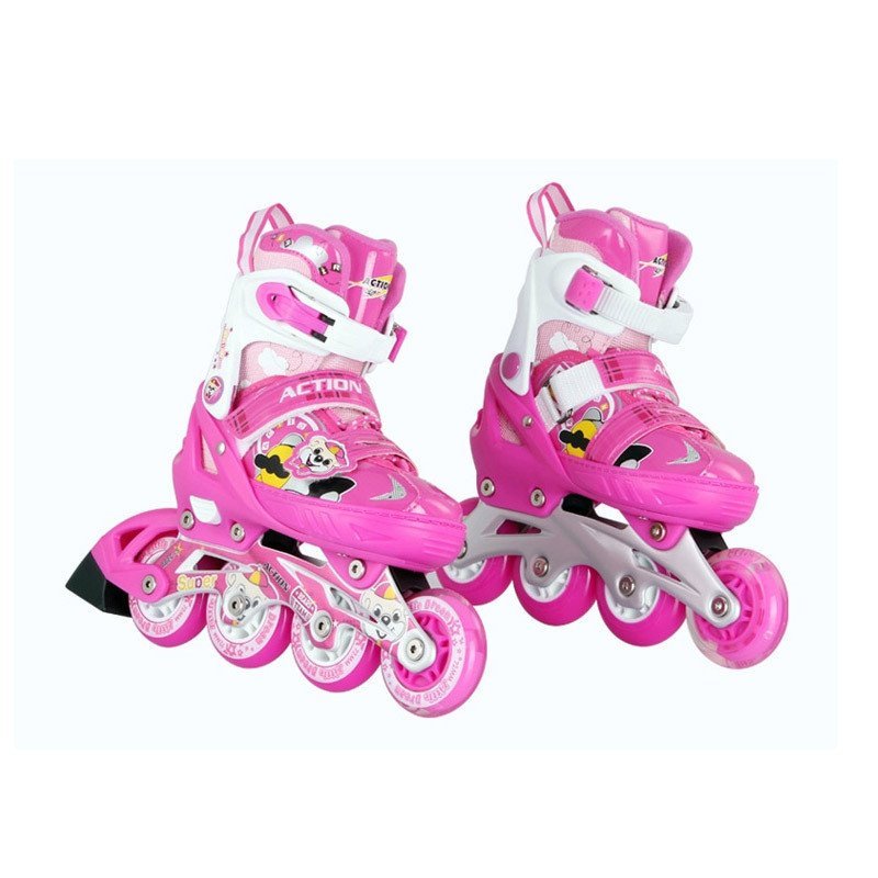 动感 溜冰鞋儿童全套装可调闪光直排轮滑鞋 旱冰鞋滑冰鞋男女 pw-153