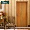 财到100%真芯实木复合门 现代中式室内门 烤漆卧室门 玫瑰之约 象牙白