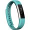 Fitbit Alta 智能健身手环 自动睡眠记录 来电显示 运动蓝牙手表计步器 经典款蓝青色S