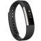 Fitbit Alta 智能健身手环 自动睡眠记录 来电显示 运动蓝牙手表计步器 经典款黑色S