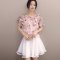 2016夏雪纺套装连衣裙女装韩国裙子欧根纱夏裙两件套 均码 粉色