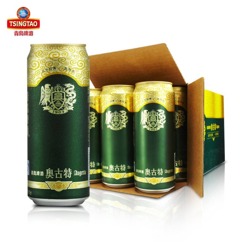 【苏宁超市】青岛啤酒 奥古特（12度）500*12罐/箱装