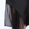 ZARA KARA女装2016新款 包臀裙子夏半身裙中长款不规则网纱雪纺半裙a字裙 L 黑色