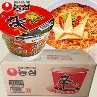 农心 辛拉面 大桶装 整箱114g*16碗 韩国原装进口方便面 经典速食辛辣