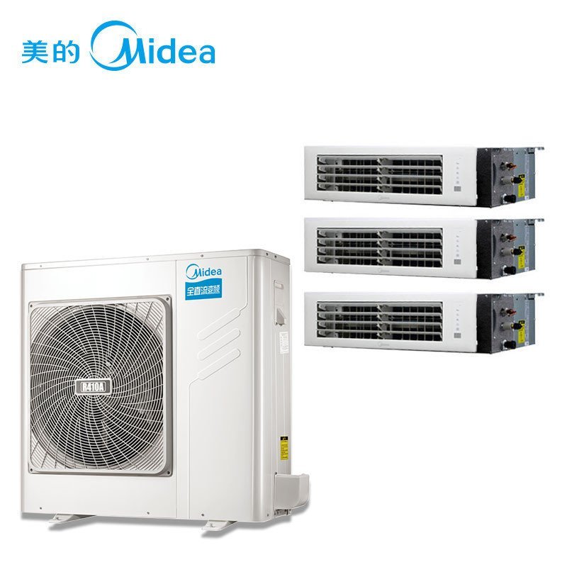 美的(midea 中央空调 mdvh-v100w/n1-521tr(e1)一拖三多联机