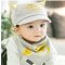 贝迪牛+新生儿胎帽婴儿帽 男女宝宝帽三角巾套装 均码（0-12个月） 红色小狐狸两件套
