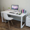 迈亚家具 台式电脑桌简易书桌子简约办公桌家用写字桌可定制台式简易电脑桌 白腿+白色面（1.2米单桌）